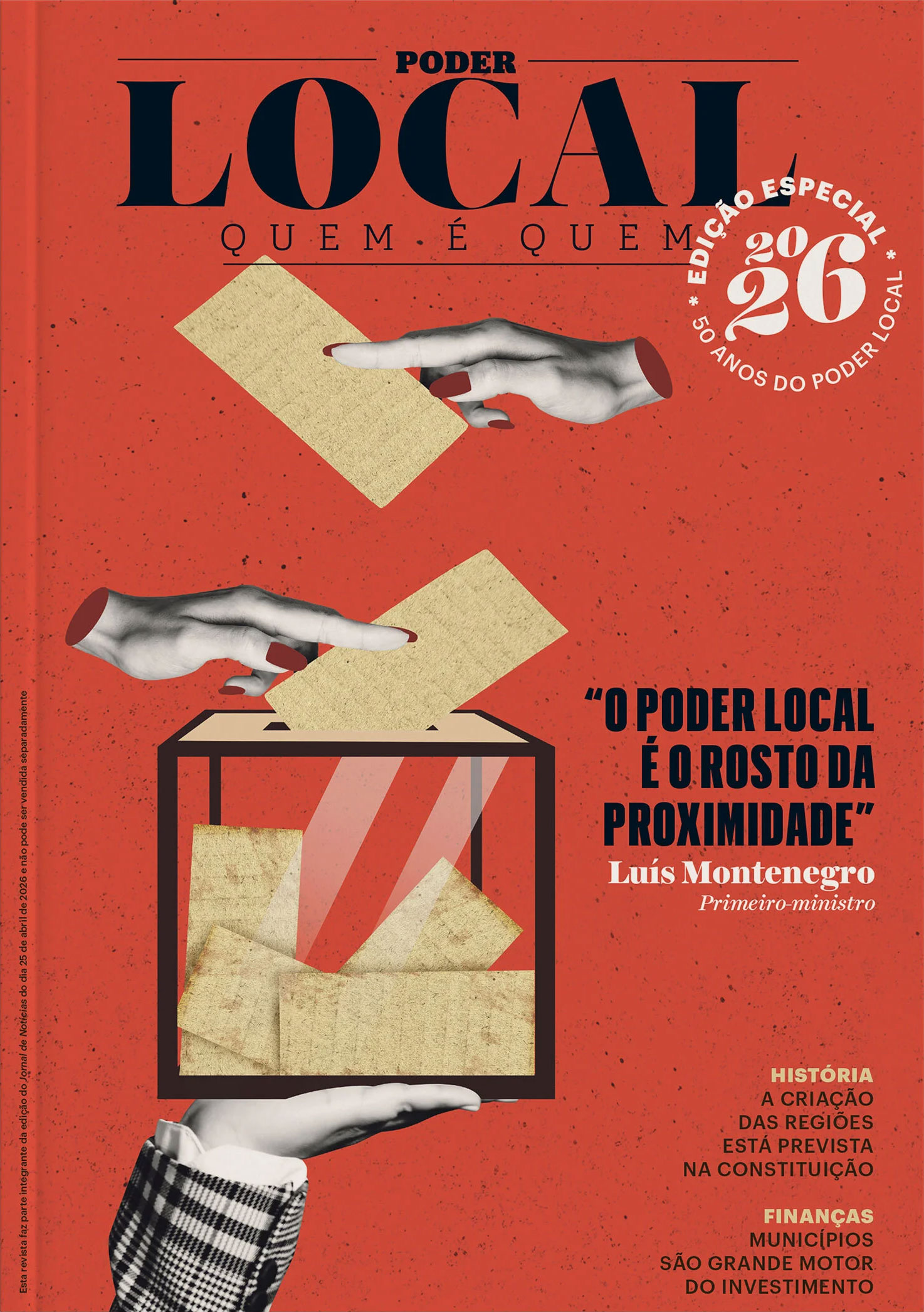 Mind no suplemento “Poder Local” do JN   Edição dos 50 anos do poder local